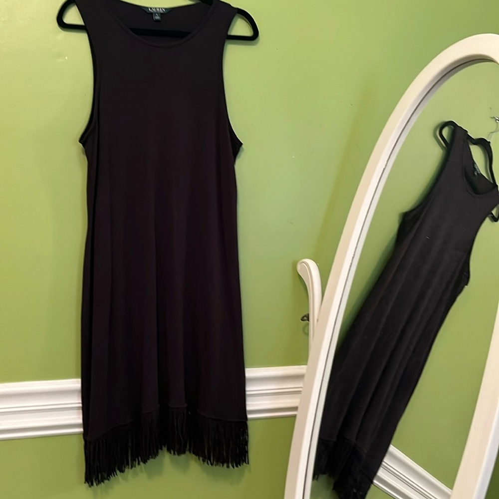 EUC Lauren Fringe Bottom Jersey Dress